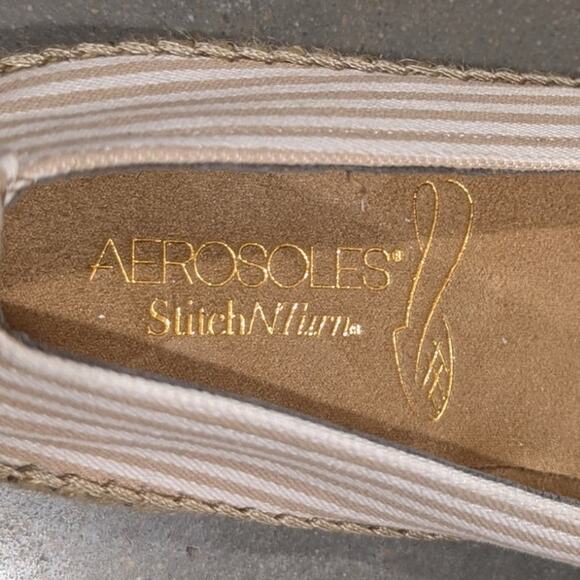 Aerosoles Espadrilles Flats Women's Size 9 Nautical Vacation Lagenlook Slip On - Picture 9 of 10
